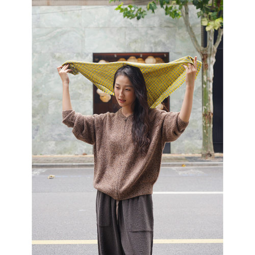Cha 官方 | FRENCKENBERGER 26早秋MINI BOMBER MARL拉链针织外套