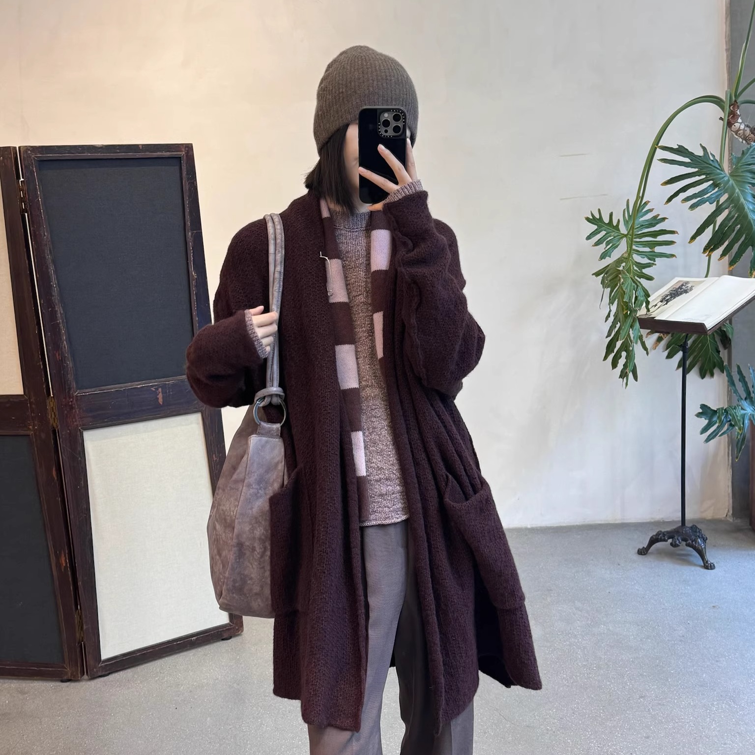 Cha官方 | Daniel Andresen 25秋冬 TEA连立领牦牛绒窄袖针织开衫