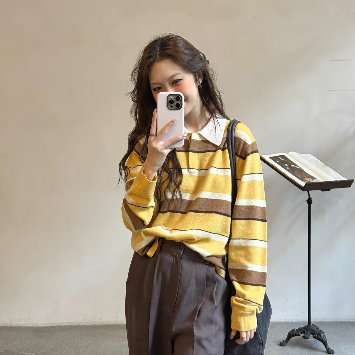 Cha官方 |GUEST IN RESIDENCE 26早春Cropped Stripe Rugby亨利衫