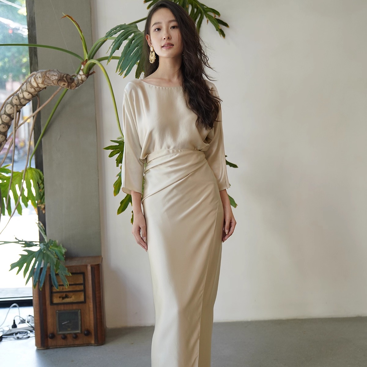 Cha 官方 | Cortana 婚纱礼服系列 SAKU Dress 真丝连衣裙