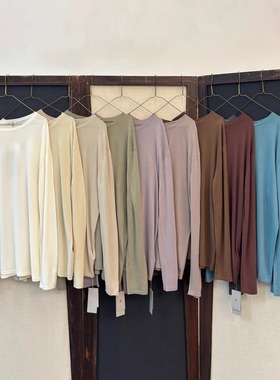 io adesso futura 你的第二层皮肤 黄金羊毛大圆领宽松T恤