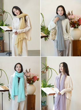 礼赠甄选｜Botto Giuseppe意大利高质感 细织羊绒轻柔围巾披肩