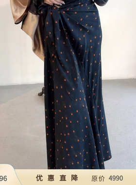 【一口价】Cha 官方 | Cortana MACEDONIA真丝优雅半裙