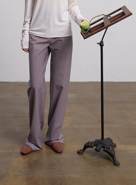 Cha 推荐 | io adesso futura 浅紫色简约款直筒裤