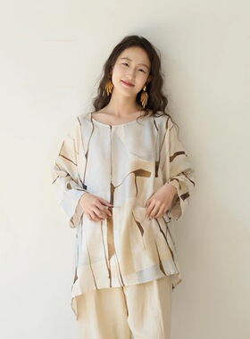 Cha 官方 | 19 Andrea's 47 KIMONO 真丝花色混纺轻薄外套多色选