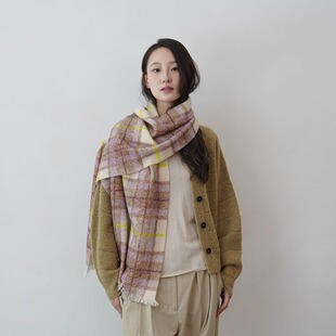 Cha官方 | 19 Andrea's 47 25秋冬 ANITA 意大利手工格纹羊绒围巾