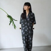 官方 衬衫 Cortana LADY Cha 真丝印花宽松袖 25春夏 BUG 连衣裙