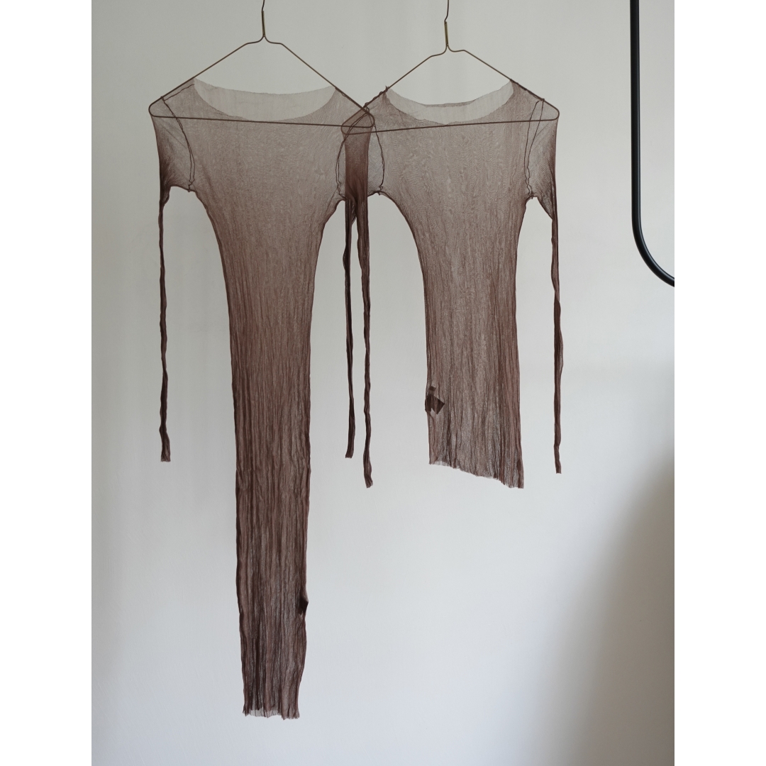 Cortana栗红真丝打底内搭