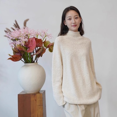 Cha 官方 | NITTO 25秋冬 CAFE DA MANHA 美利奴羊毛高领套头毛衣