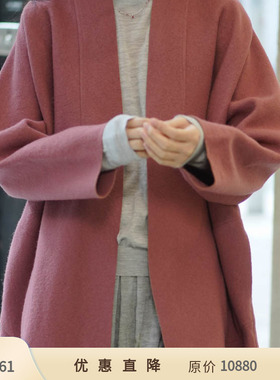 【一口价】Cha 官方 | Cortana MARION亚麻羊毛长呢子大衣