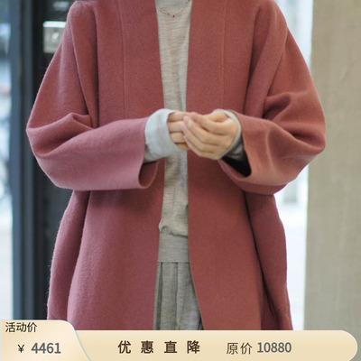 【一口价】Cha 官方 | Cortana MARION亚麻羊毛长呢子大衣