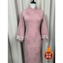 加绒加厚长款 长袖 古法旗袍2025新款 女复古修身 年轻款 ③冬款