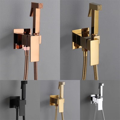 Basics Square Gun Bidet Sprayer Hot Cold Mixer Valve Toilet