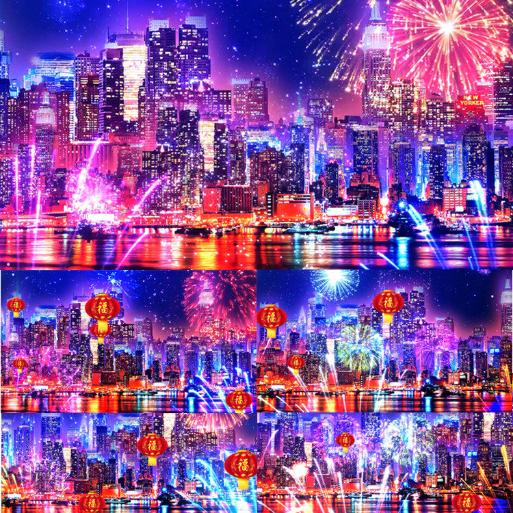 难忘今宵led背景难忘今宵视频素材 晚会背景