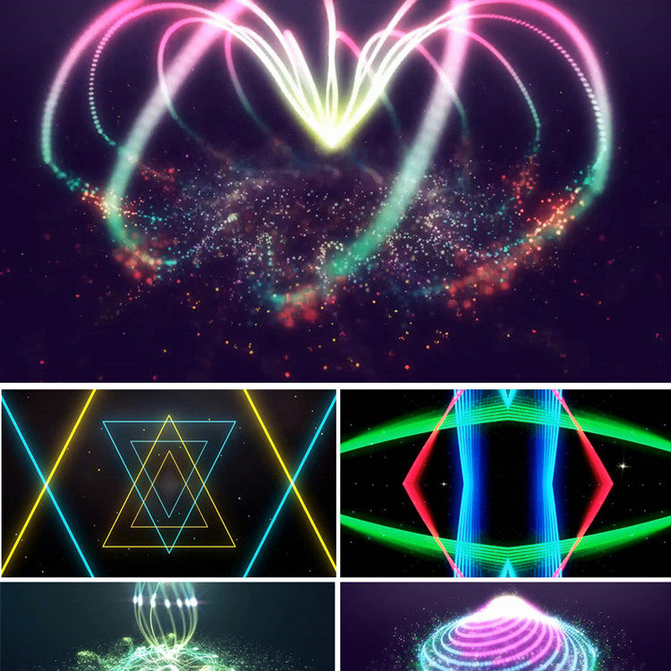 日不落 配乐成品 led大屏幕动态视频素材 动感舞台背景 晚会背景