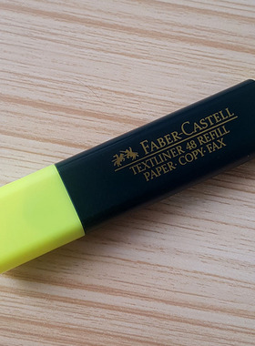 辉柏嘉 1548荧光笔 彩色记号笔 黄/橙/蓝/绿色单头彩笔