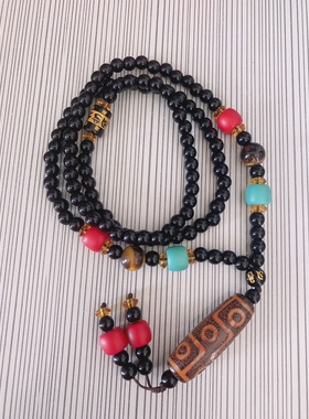 九眼天珠项串 毛衣链 礼盒包装 送礼优选