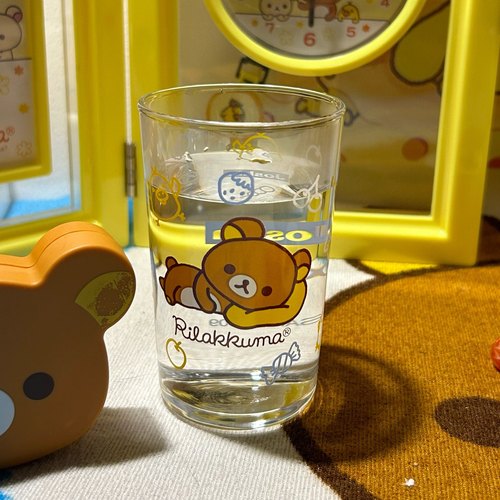 小熊玻璃杯大容量轻松熊拉拉熊玻璃杯水杯果汁饮料杯子卡通可爱