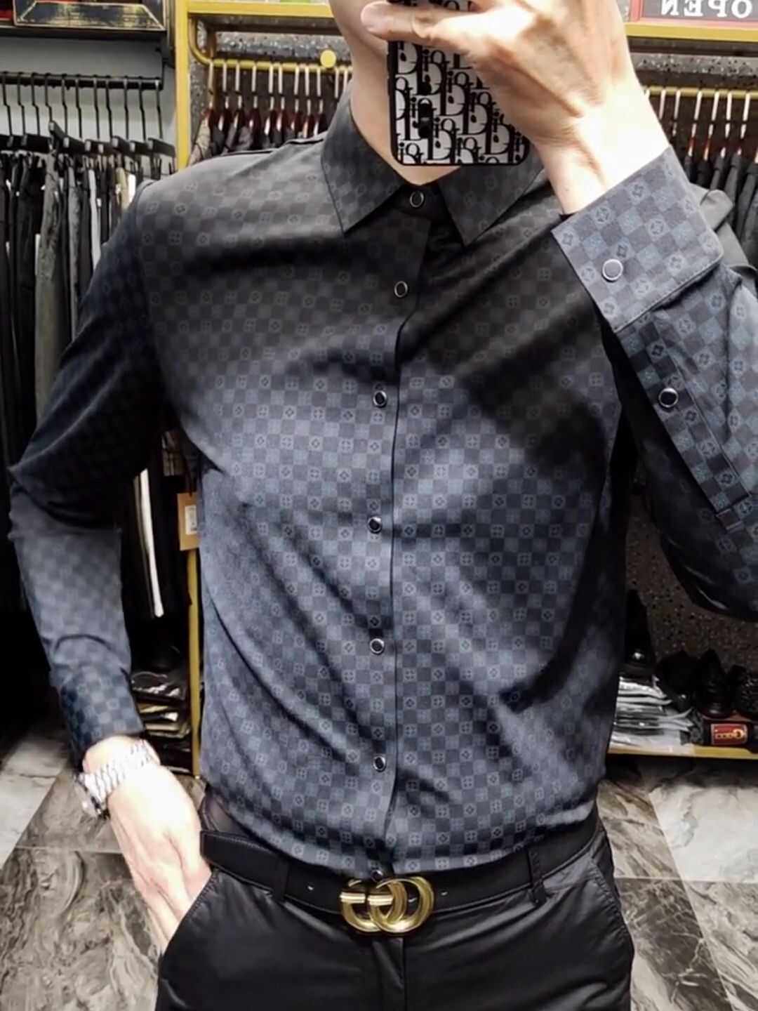 新款长袖时尚休闲百搭高级感衬衫