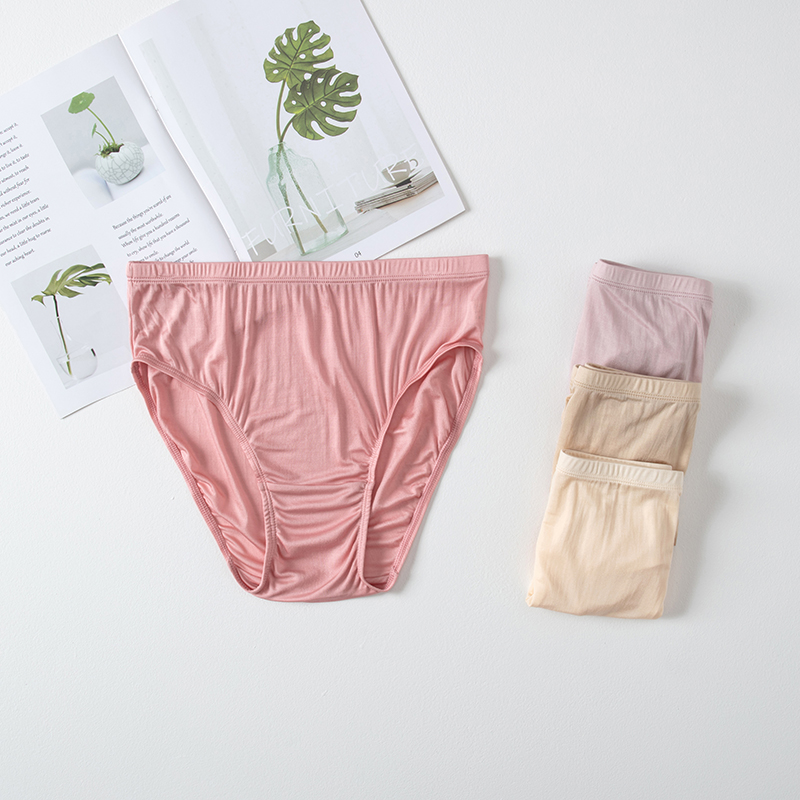 内裤100%桑蚕丝女三角42针真丝