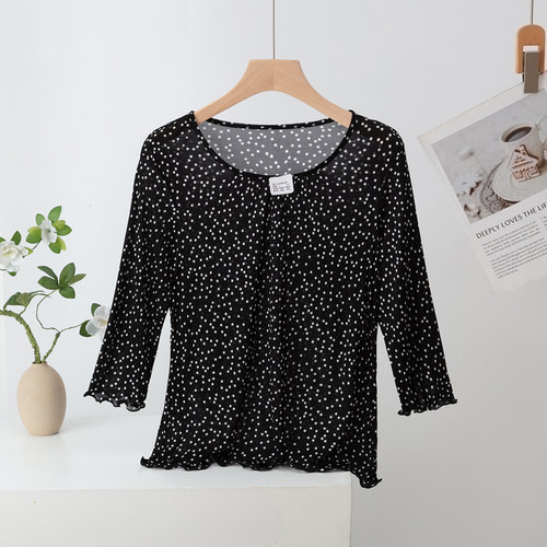 女桑蚕丝家居服套装睡衣睡裤超细