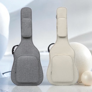 米白色吉他包4041寸吉他背包吉他琴包民谣3839寸吉他包轻便吉他套