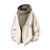 秋原创抖音白底立体图大码连帽假两件夹克外套男J873P98控158，男装夹克，电商A029