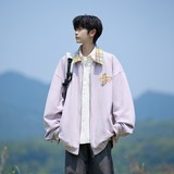 原创抖音相机片港风大码绣花撞色夹克外套棒球服男 J871 P80控128,男装夹克,电商A029, 原创抖音相机片港风大码绣花撞色夹克外套棒球服男 J871 P80控128,男装夹克,电商A029,