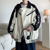 新款撞色原创港风大码宽松棒球服夹克港风外套男J850P98控138，男装夹克，电商A029