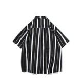 日系白底平铺男冰丝轻熟店主风痞帅短袖衬衫大码C613P40控58，男装T恤，电商A029