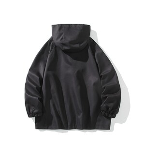 二开秋冬白底平铺大码绣花拼接连帽夹克外套男 J866 P78 控128图片