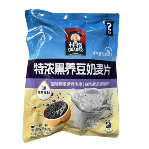 桂格即食特浓牛奶高钙麦片独立燕麦片营养冲饮早餐代餐麦片336g