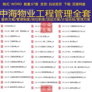 中海物业工程管理操作工程部组织结构维修班职权技术培训考核制度