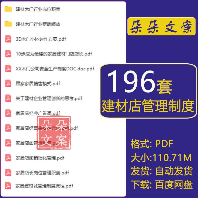 家居建材木门店店长设计师售后中心客服业务主管岗位职责管理制度