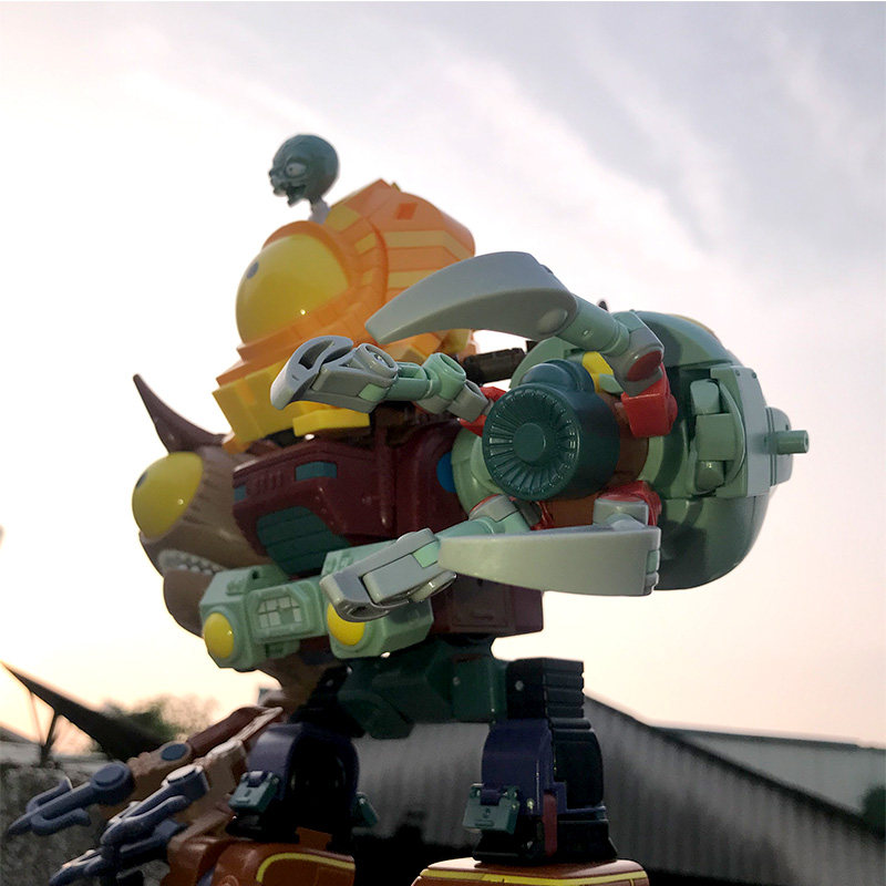 植物大战僵玩具套装儿童男孩6-8岁5变形玩具合金版全套沙漠破坏者