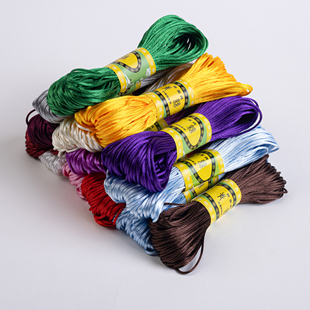 diy制作红色手链金店同款5号线幼儿园手工布置制作材料中国结绳子