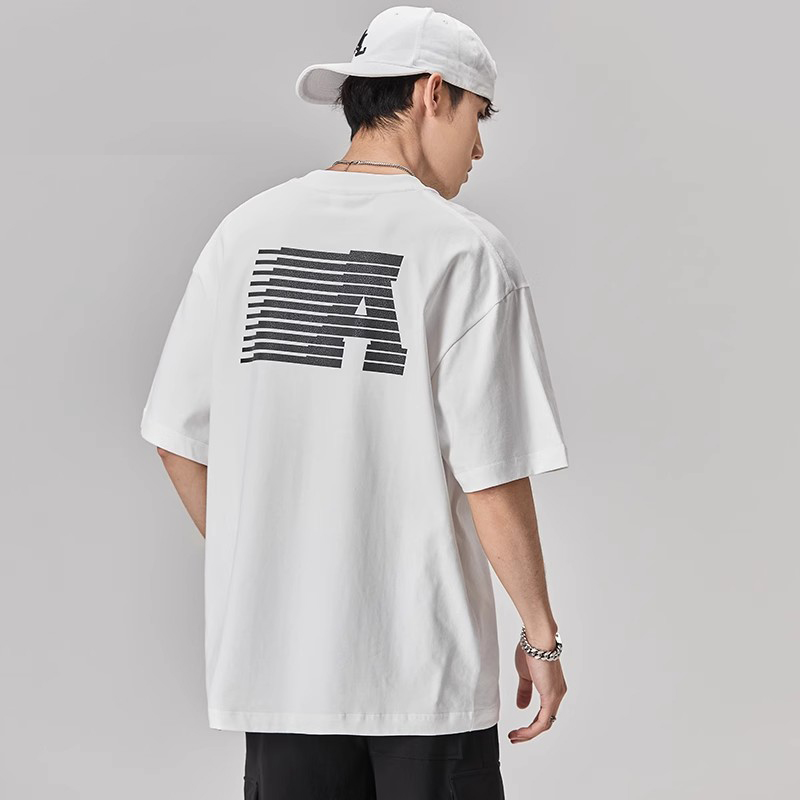 ALLIN品牌LOGO字母印花短袖t恤
