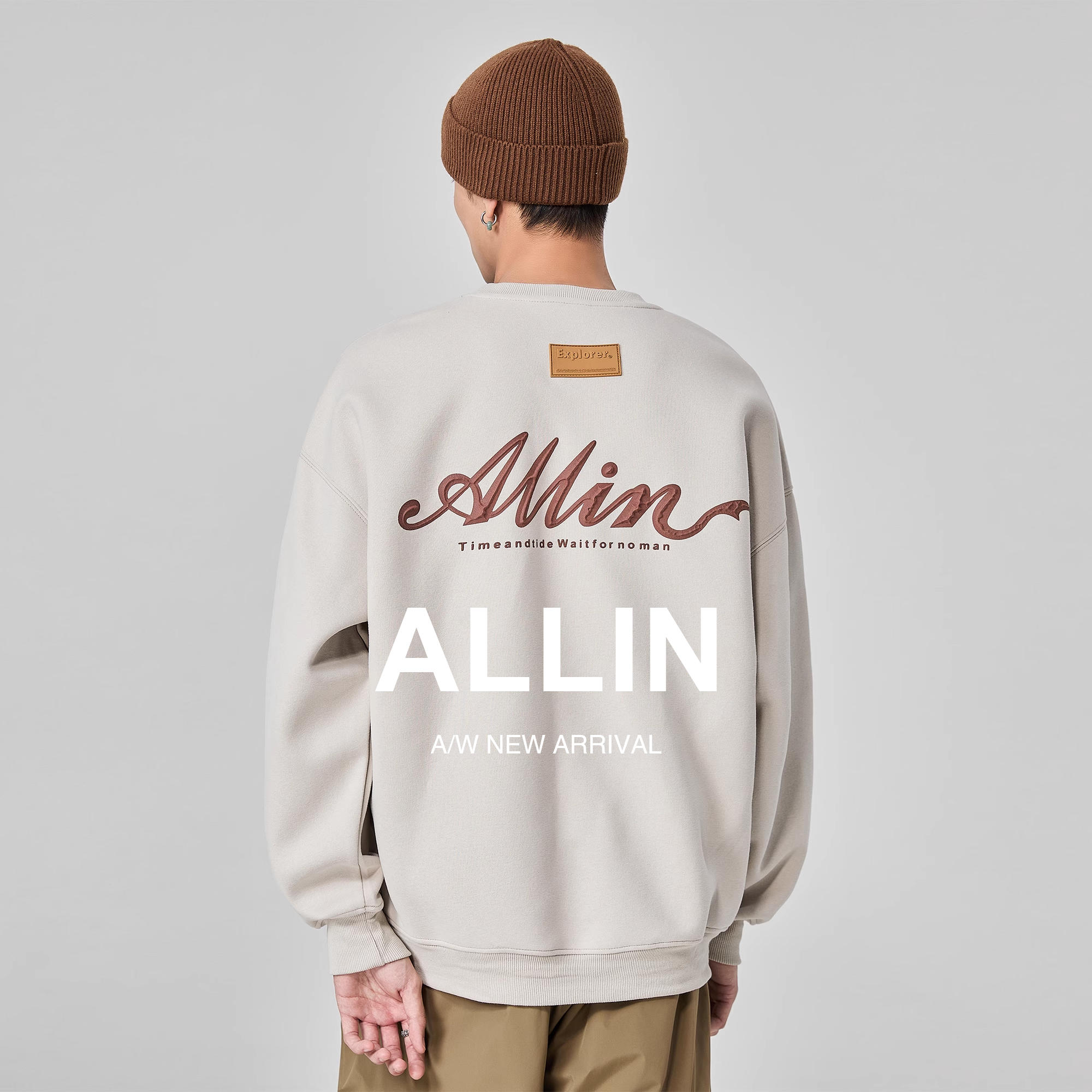 ALLIN品牌LOGO原创设计印花卫衣