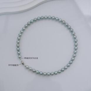【潘文青补贴】7-8mm海水真多麻正圆925银海水项珍珠链