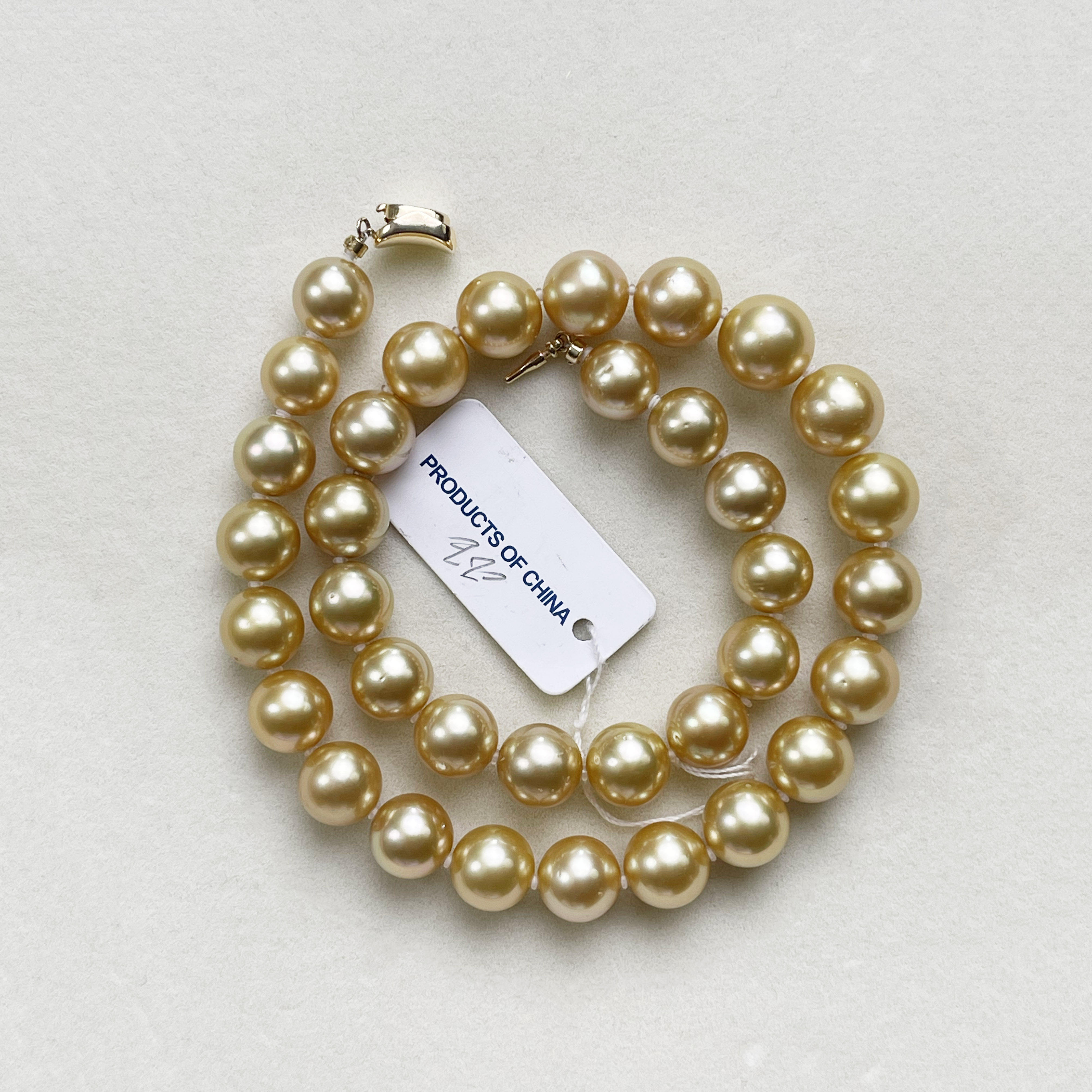 【仙仙专属】925银稀有浓金色10-13mm南洋金珍珠项链约45cm X990,珠宝/钻石/翡翠,颈饰,淘宝优惠券,粉丝福利购,淘宝优惠卷