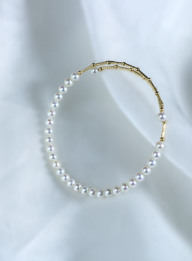 【仙仙专属】4-5mm18K金淡水珍珠手环S097