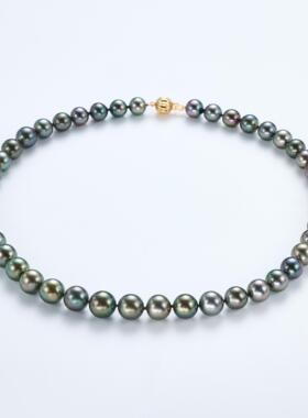 【仙仙专属】8-11mm14K金海水有核大溪地珍珠项链X447