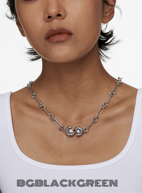 BGBlackgreen合金手工链男女项链