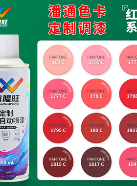 信隆旺定制潘通C卡红色汽车手摇自喷漆金属防锈家具木器漆油漆罐