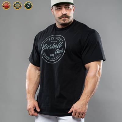 美国IronRebel短袖T恤IR原装进口OG Barbell Club Oversized黑色