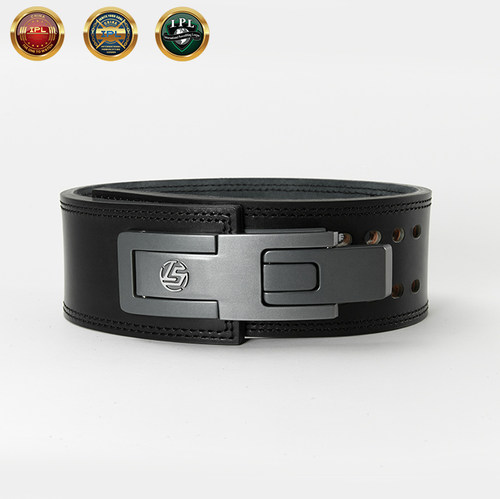 LeadStrong隶德体育力量举腰带杠杆扣快扣健身牛皮深蹲硬拉护具