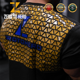 ZEROTOHERO零到英雄力量举防滑短袖T恤背部硅胶
