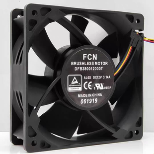 12cm 暴力散热风扇 原装 12038 12V 3.14A AL0S FCN DFB380012000T