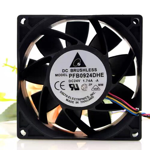 全新台达 PFB0924DHE 9CM 9038 24V 1.74A暴力大风量机箱散热风扇
