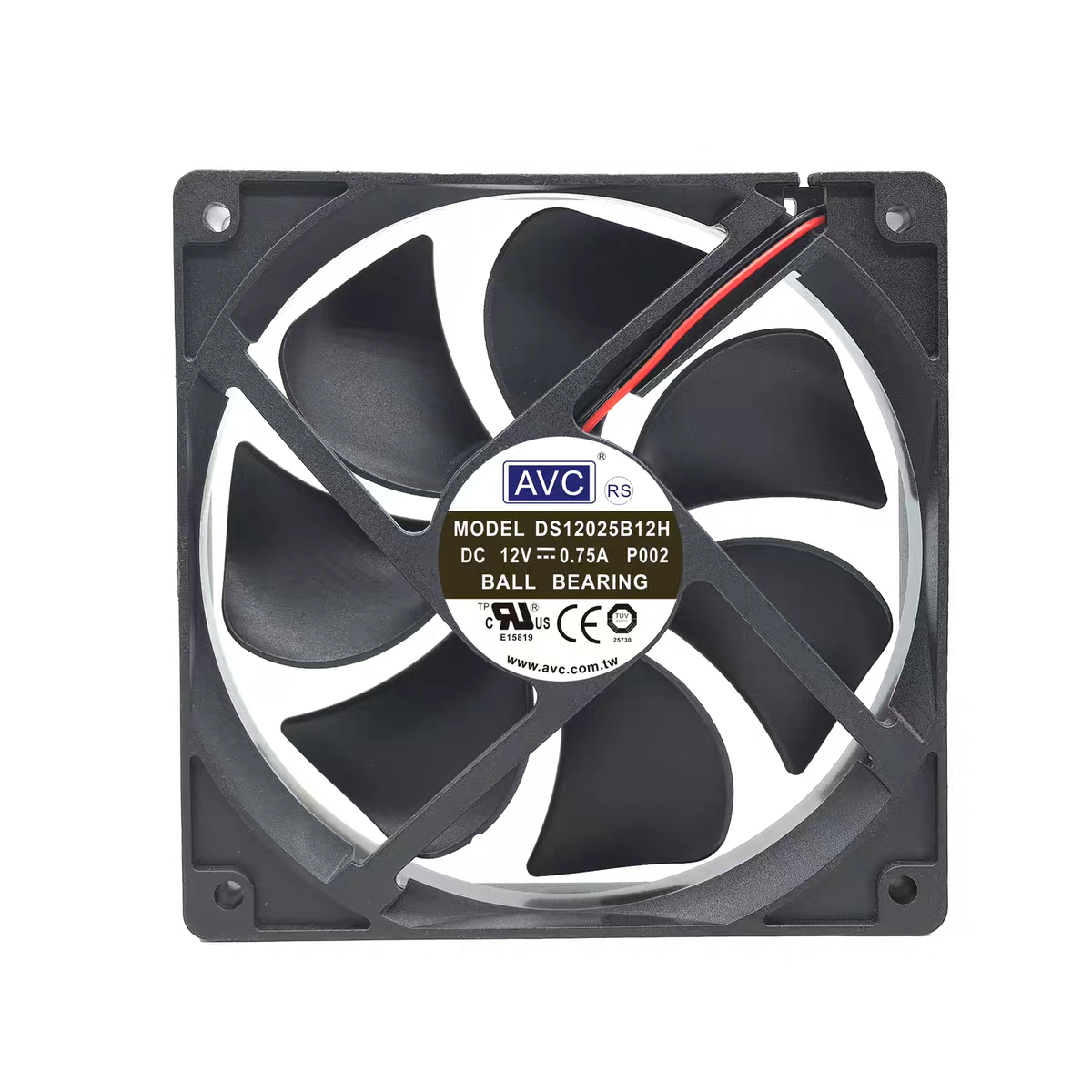 台湾AVC DS12025B12H 12025 12V 0.75A 12CM 支持PWM温控调速风扇